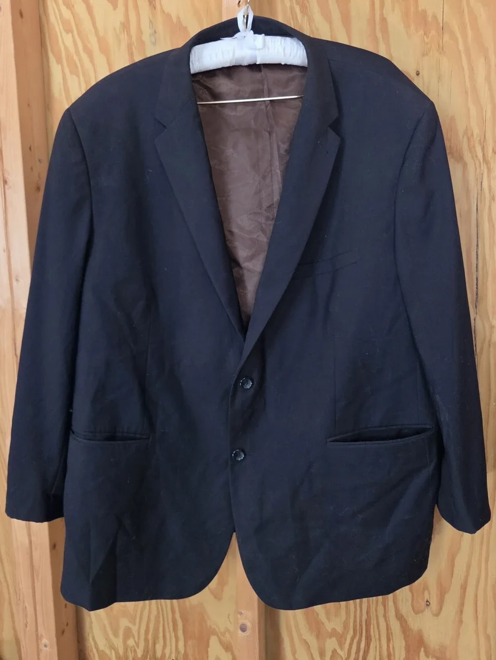 Valenti Uomo Black Blazer Suit Jacket Superior 150’s Men's 52W / 42R Classic